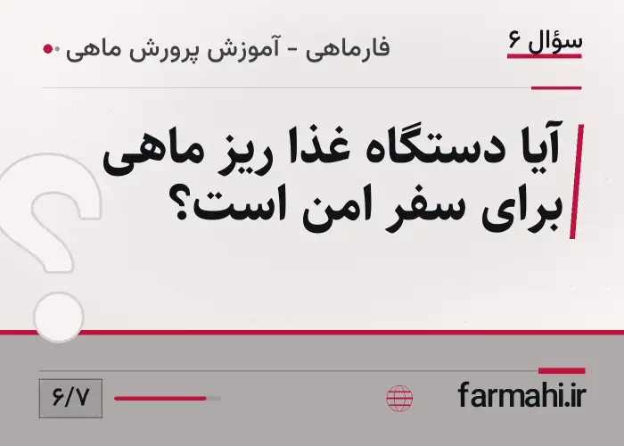 آیا دستگاه غذا ریز ماهی برای سفر امن است؟