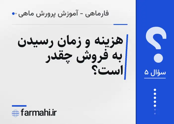 هزینه و زمان رسیدن به فروش چقدر است؟