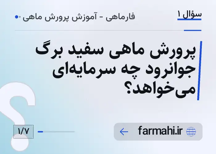 پرورش ماهی سفید برگ جوانرود چه سرمایه‌ای می‌خواهد؟