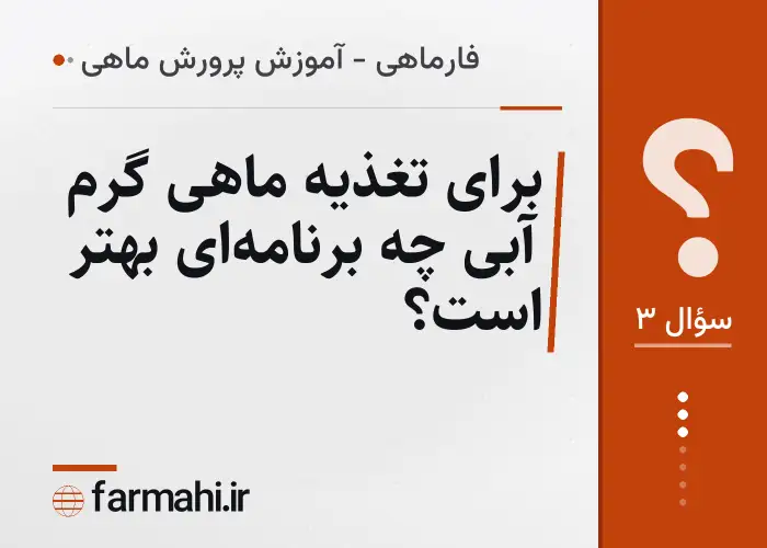 برای تغذیه ماهی گرم آبی چه برنامه‌ای بهتر است؟