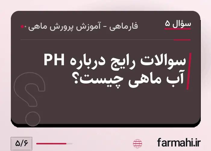 سوالات رایج درباره PH آب ماهی چیست؟