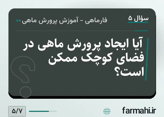 آیا ایجاد پرورش ماهی در فضای کوچک ممکن است؟