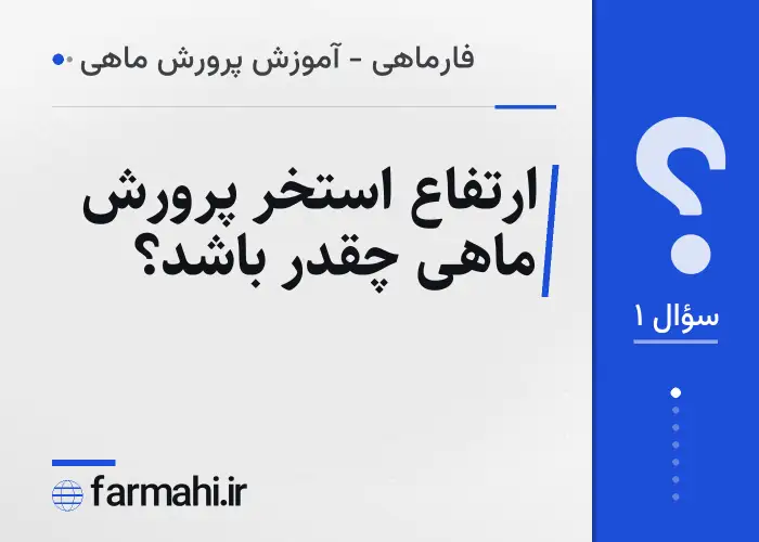 ارتفاع استخر پرورش ماهی چقدر باشد؟