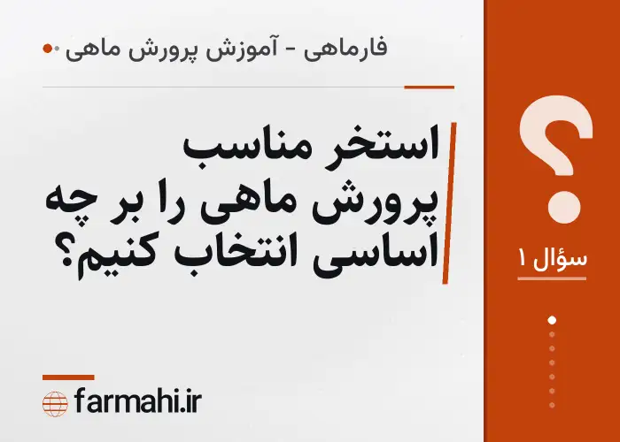 استخر مناسب پرورش ماهی را بر چه اساسی انتخاب کنیم؟