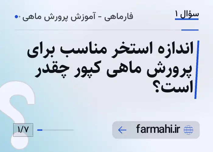 اندازه استخر مناسب برای پرورش ماهی کپور چقدر است؟