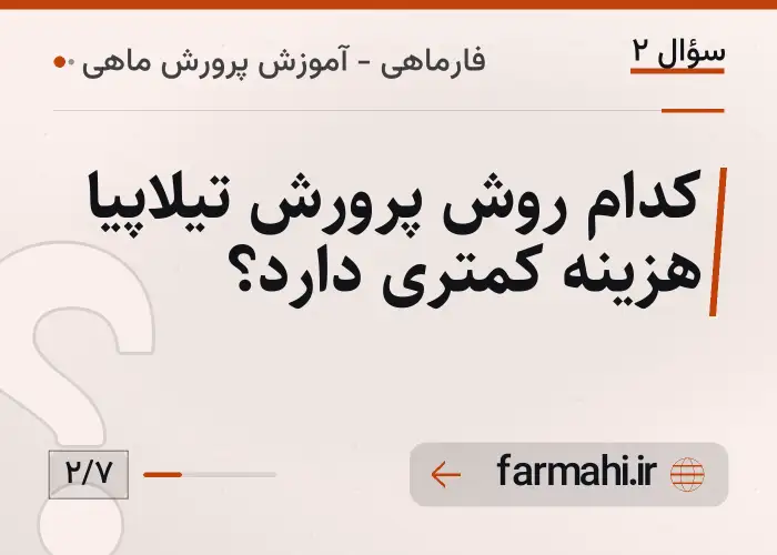 کدام روش پرورش تیلاپیا هزینه کمتری دارد؟