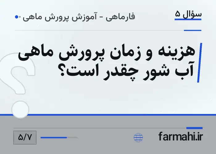 هزینه و زمان پرورش ماهی آب شور چقدر است؟