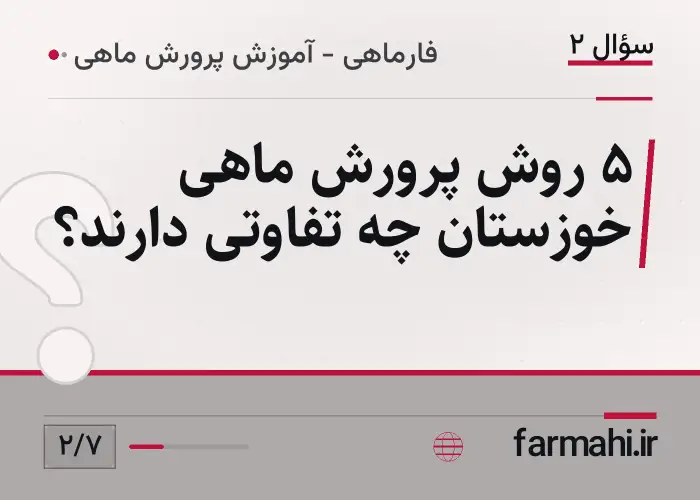 ۵ روش پرورش ماهی خوزستان چه تفاوتی دارند؟