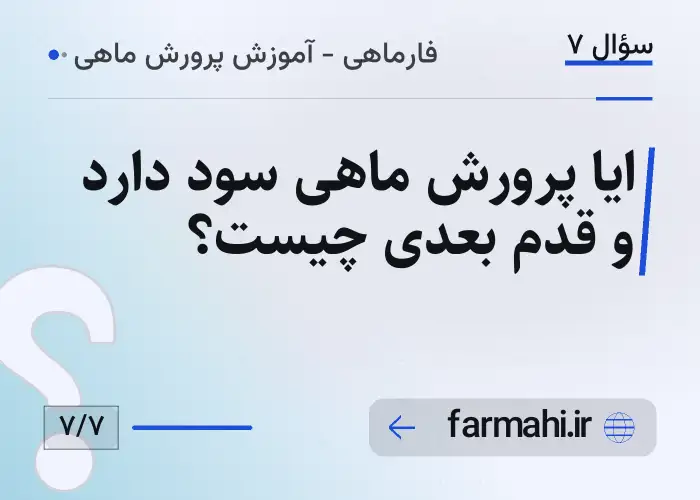 ایا پرورش ماهی سود دارد و قدم بعدی چیست؟