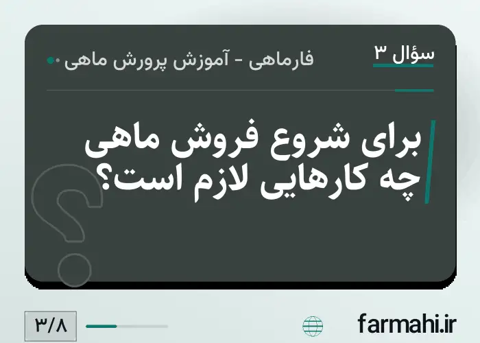 برای شروع فروش ماهی چه کارهایی لازم است؟
