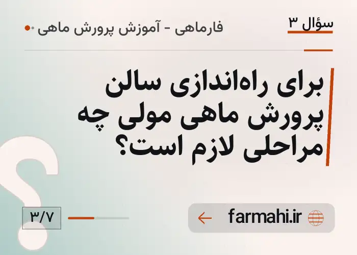 برای راه‌اندازی سالن پرورش ماهی مولی چه مراحلی لازم است؟