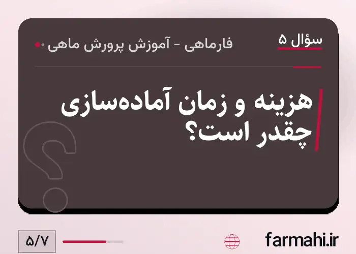هزینه و زمان آماده‌سازی چقدر است؟