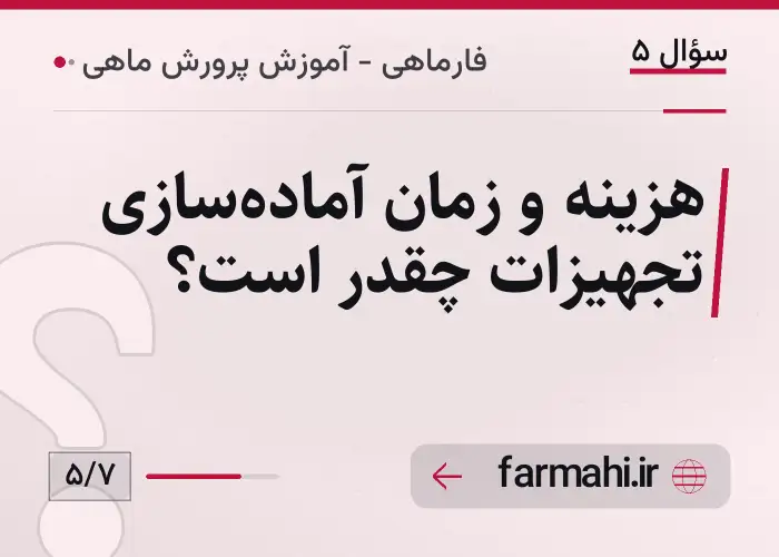 هزینه و زمان آماده‌سازی تجهیزات چقدر است؟