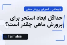 حداقل ابعاد استخر برای پرورش ماهی چقدر است؟