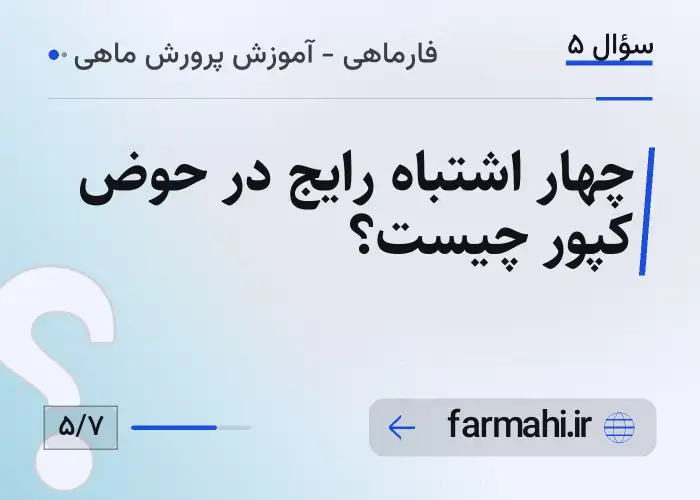 چهار اشتباه رایج در حوض کپور چیست؟