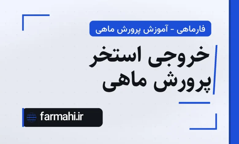 خروجی استخر پرورش ماهی