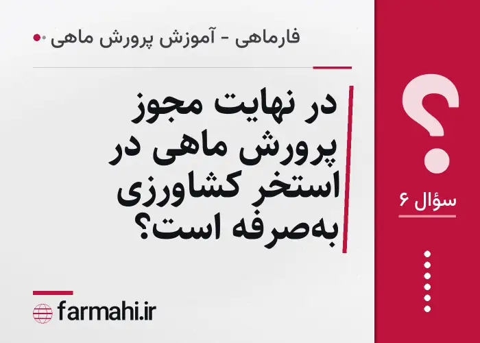 در نهایت مجوز پرورش ماهی در استخر کشاورزی به‌صرفه است؟