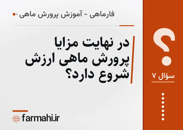 در نهایت مزایا پرورش ماهی ارزش شروع دارد؟