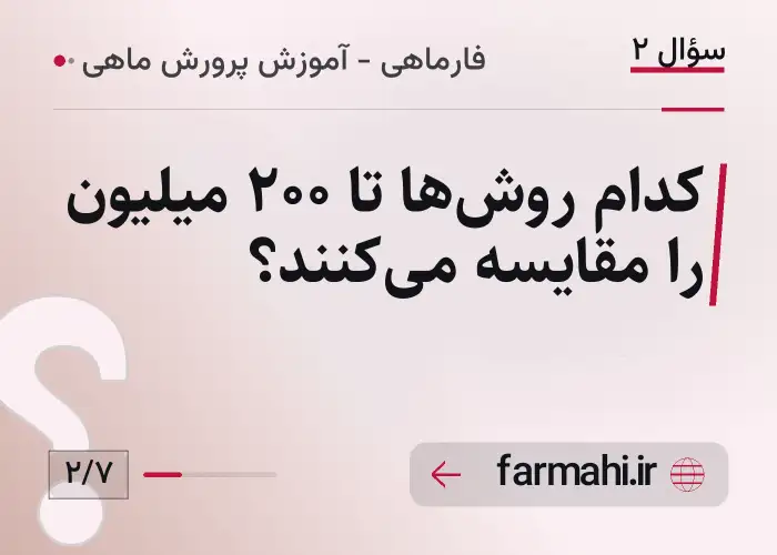 کدام روش‌ها تا ۲۰۰ میلیون را مقایسه می‌کنند؟