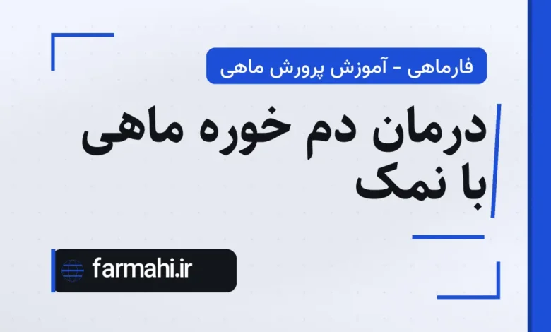 درمان دم خوره ماهی با نمک