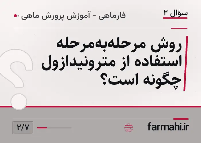 روش مرحله‌به‌مرحله استفاده از مترونیدازول چگونه است؟