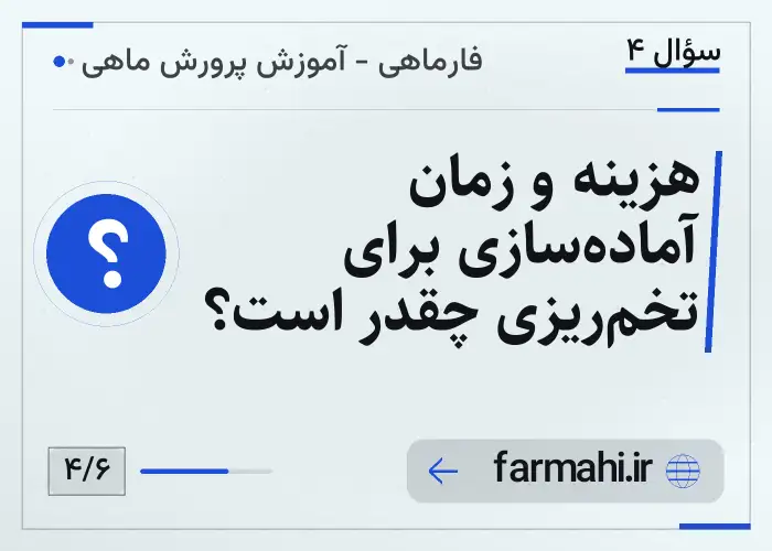 هزینه و زمان آماده‌سازی برای تخم‌ریزی چقدر است؟