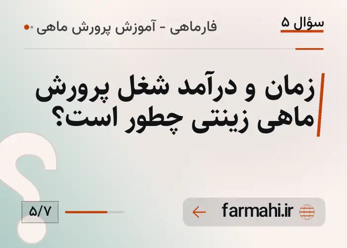 زمان و درآمد شغل پرورش ماهی زینتی چطور است؟