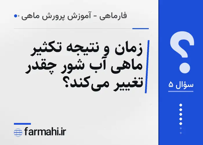 زمان و نتیجه تکثیر ماهی آب شور چقدر تغییر می‌کند؟