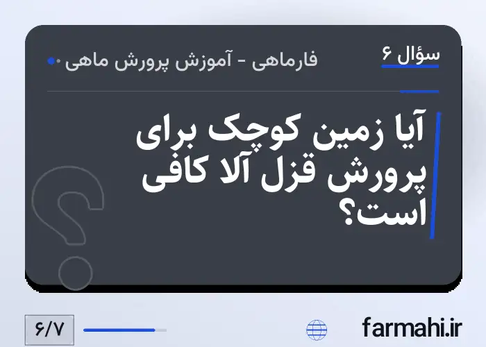 آیا زمین کوچک برای پرورش قزل آلا کافی است؟