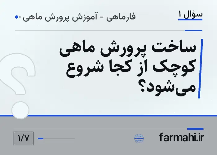 ساخت پرورش ماهی کوچک از کجا شروع می‌شود؟