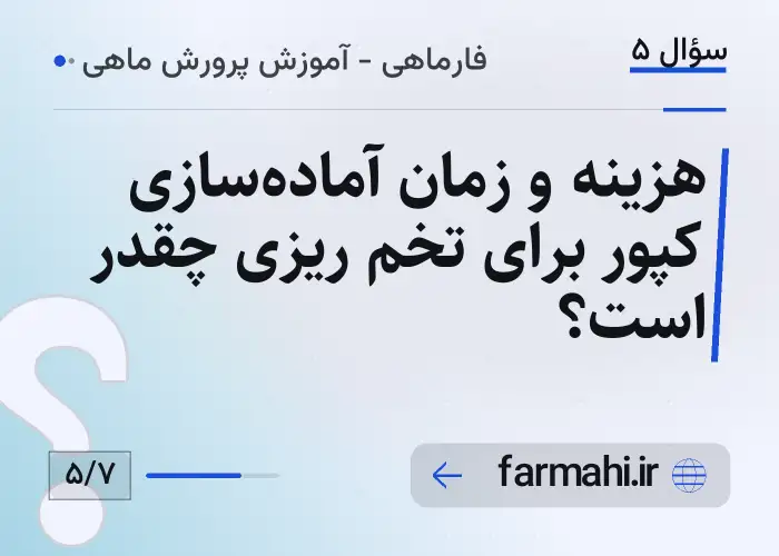 هزینه و زمان آماده‌سازی کپور برای تخم ریزی چقدر است؟