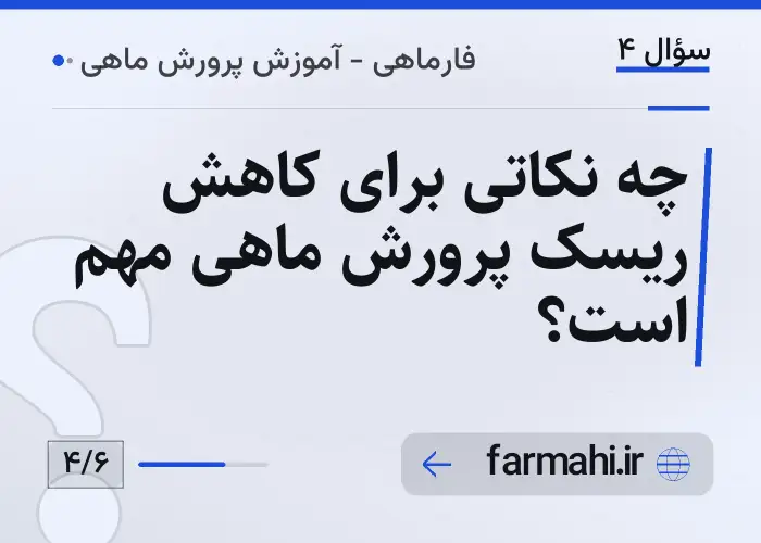 چه نکاتی برای کاهش ریسک پرورش ماهی مهم است؟