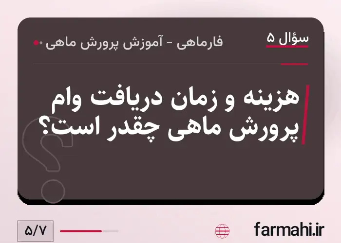 هزینه و زمان دریافت وام پرورش ماهی چقدر است؟