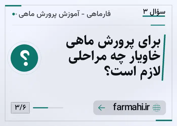 برای پرورش ماهی خاویار چه مراحلی لازم است؟