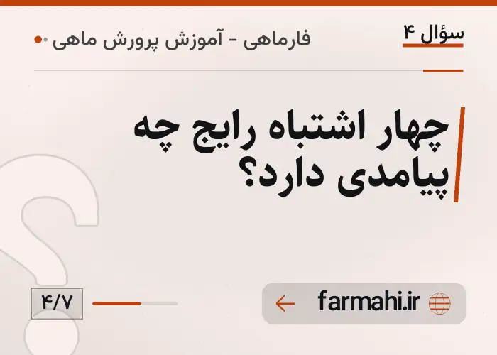 چهار اشتباه رایج چه پیامدی دارد؟