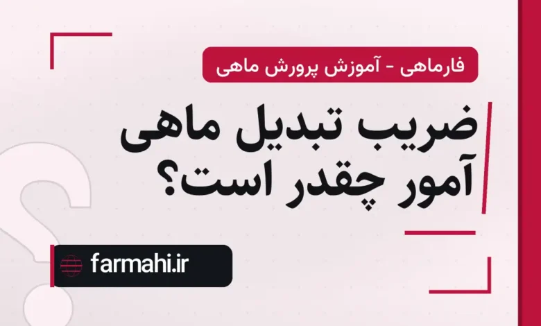ضریب تبدیل ماهی آمور چقدر است؟