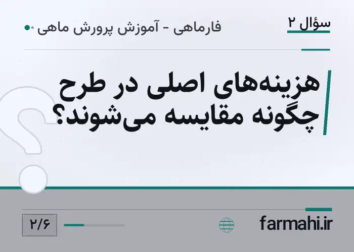 هزینه‌های اصلی در طرح چگونه مقایسه می‌شوند؟