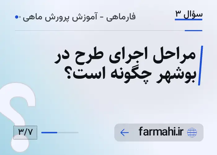 مراحل اجرای طرح در بوشهر چگونه است؟
