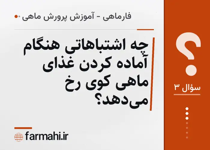 چه اشتباهاتی هنگام آماده کردن غذای ماهی کوی رخ می‌دهد؟