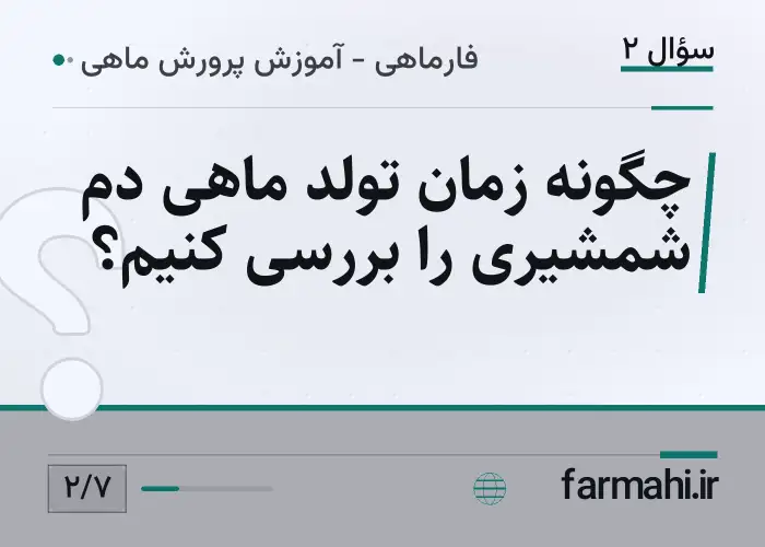 چگونه زمان تولد ماهی دم شمشیری را بررسی کنیم؟