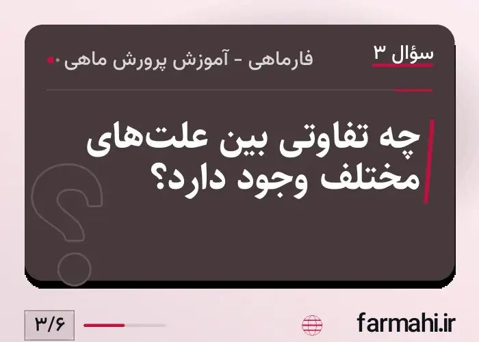 چه تفاوتی بین علت‌های مختلف وجود دارد؟