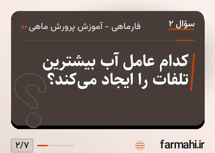 کدام عامل آب بیشترین تلفات را ایجاد می‌کند؟
