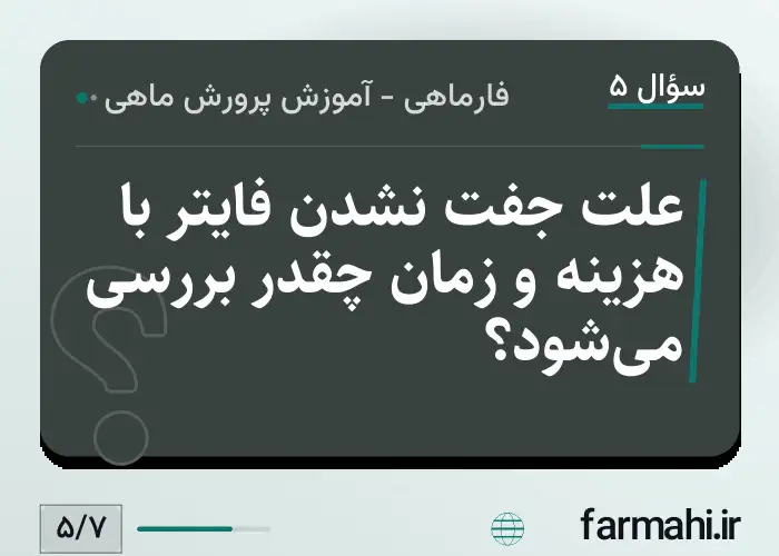 علت جفت نشدن فایتر با هزینه و زمان چقدر بررسی می‌شود؟