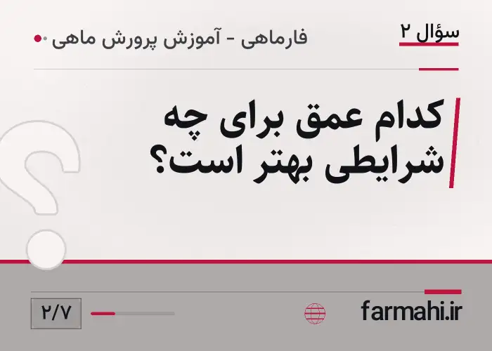 کدام عمق برای چه شرایطی بهتر است؟