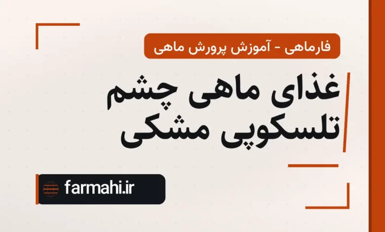 غذای ماهی چشم تلسکوپی مشکی