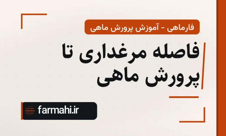 فاصله مرغداری تا پرورش ماهی
