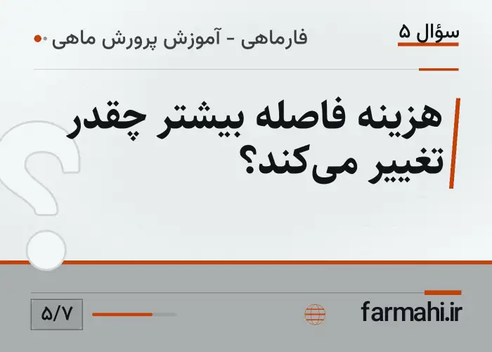 هزینه فاصله بیشتر چقدر تغییر می‌کند؟