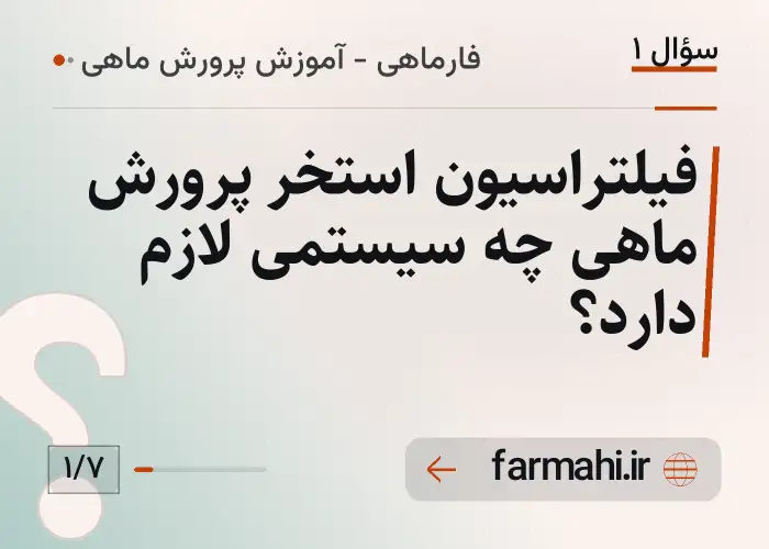 فیلتراسیون استخر پرورش ماهی چه سیستمی لازم دارد؟