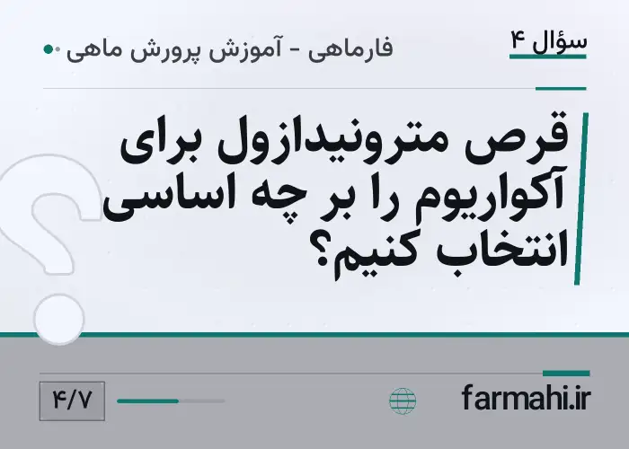 قرص مترونیدازول برای آکواریوم را بر چه اساسی انتخاب کنیم؟