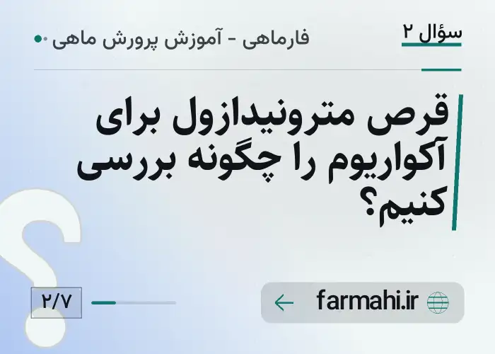 قرص مترونیدازول برای آکواریوم را چگونه بررسی کنیم؟